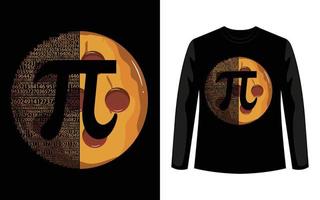 pi day cookies vektor konst affisch och t-shirt designmall.