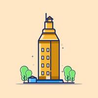 Herkules-Turm-Symbol-Illustration vektor