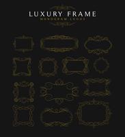 Luxus-Frames Kalligraphie-Vorlagen vektor