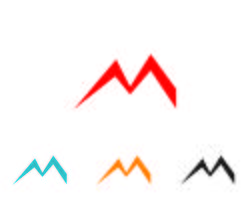 M Logo Letter-Vektor-Icons wie Logos Vorlage vektor
