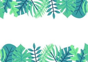 moderna tropiska löv bakgrundsdesign vektor