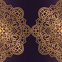 Luxus-Mandala-Hintergrund mit goldener Arabeske