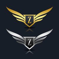 Brev Z emblem Logo vektor