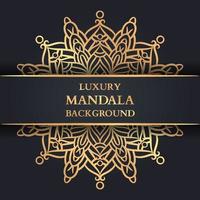 Luxus-Mandala-Hintergrund mit goldener Arabeske vektor