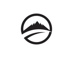 Berg natur landskap logo och symboler ikoner mall .. vektor