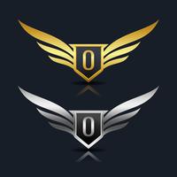 Brev O emblem Logo vektor