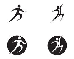 Hälsos framgång människor bryr sig logotyp och symboler mall vektor
