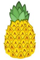 vektor isolerade illustration av ananas