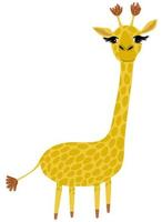 vektor lokalisierte nette illustration der giraffe.