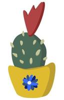 Kaktus in einem Topf. vektor