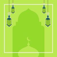 ramadan sociala medier post mall banner. ramadan kareem kvadratisk vektordesign. vektor