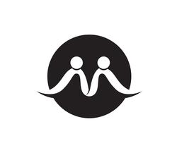 Menschen Pflege Erfolg Gesundheit Leben Logo Vorlage Symbole. vektor