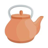traditionelle Teekanne aus Keramik vektor