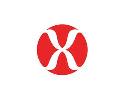 X Letter Logo Mall vektor ikon design