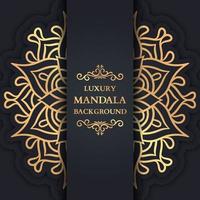 Luxus-Mandala-Hintergrund mit goldener Arabeske vektor