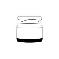 30 ml Mini-Glas-Marmeladenglas, Icon-Design-Vektor vektor