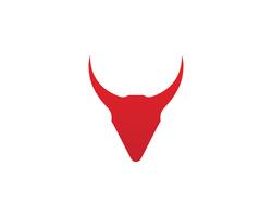 Bull horn logo och symboler mall ikoner app .. vektor