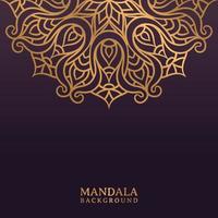 Luxus-Mandala-Hintergrund mit goldener Arabeske vektor