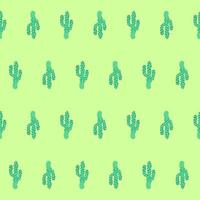 söt kaktus sömlös vektor mönster bakgrund