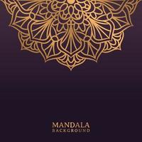 Luxus-Mandala-Hintergrund mit goldener Arabeske vektor