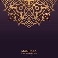 Luxus-Mandala-Hintergrund mit goldener Arabeske vektor