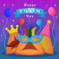 Purim-Festival-Konzept vektor