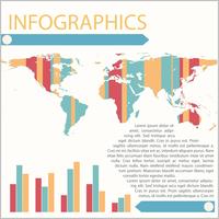 infographics av en karta vektor