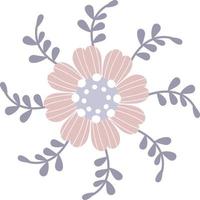 Blumenmuster. Vektor-Illustration. dekorative botanische Elementdekoration vektor