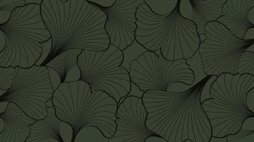 Ginkgo-Blatt-Desktop-Banner-Hintergrund vektor