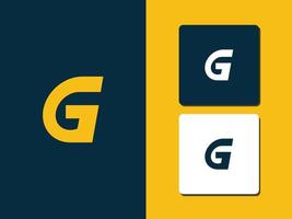 bokstaven g logotyp koncept pro vektor