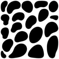 slumpmässig fläck, bläckfläck. organisk blob, blot. slumpmässig blob organisk geometriska runda mönster isolerad på vit bakgrund. vektor illustration.