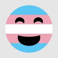 Transgender-Emoji-Vektorillustration isoliert auf weißem Hintergrund vektor