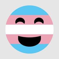 transgender emoji vektorillustration isolerad på vit bakgrund vektor