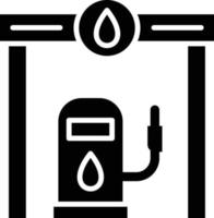 bensinstation ikon stil vektor