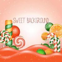 Candy Land background.vector vektor