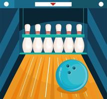bowlingboll och stift vektor