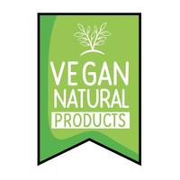 vegane Naturprodukte im Band vektor
