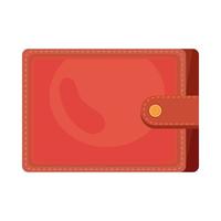 röd plånbok tillbehör vektor