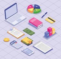 Budgetmanagement-Designs vektor