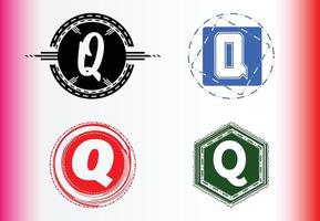 letterq-Logo und Icon-Design-Vorlagenbündel vektor