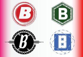 letterb-Logo und Icon-Design-Vorlagenpaket vektor