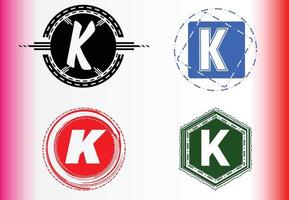 Letterk-Logo und Icon-Design-Vorlagenpaket vektor