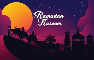 ramadan kareem bakgrund koncept vektor