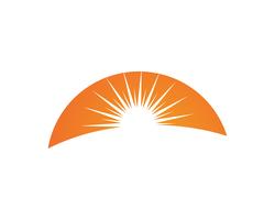 Sun Logo und Symbole Sterne Symbol Web Vektor -