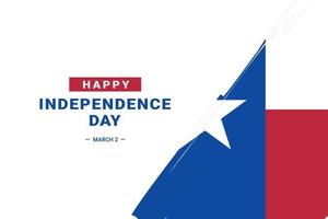 texas självständighetsdag vektor