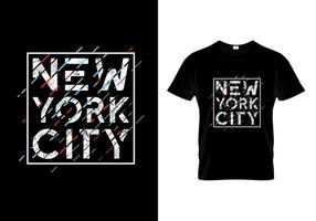 New York City typografi t-shirt design vektor