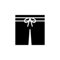 Shorts, lässig, Hosen solide Symbol Vektor Illustration Logo Vorlage. für viele Zwecke geeignet.