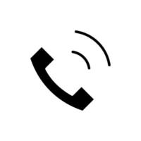 anruf, zentrum, telefon solide symbol vektor illustration logo vorlage. für viele Zwecke geeignet.