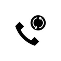 samtal, centrum, telefon fast ikon vektor illustration logotyp mall. lämplig för många ändamål.