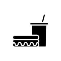 restaurang, mat, kök fast ikon vektor illustration logotyp mall. lämplig för många ändamål.
